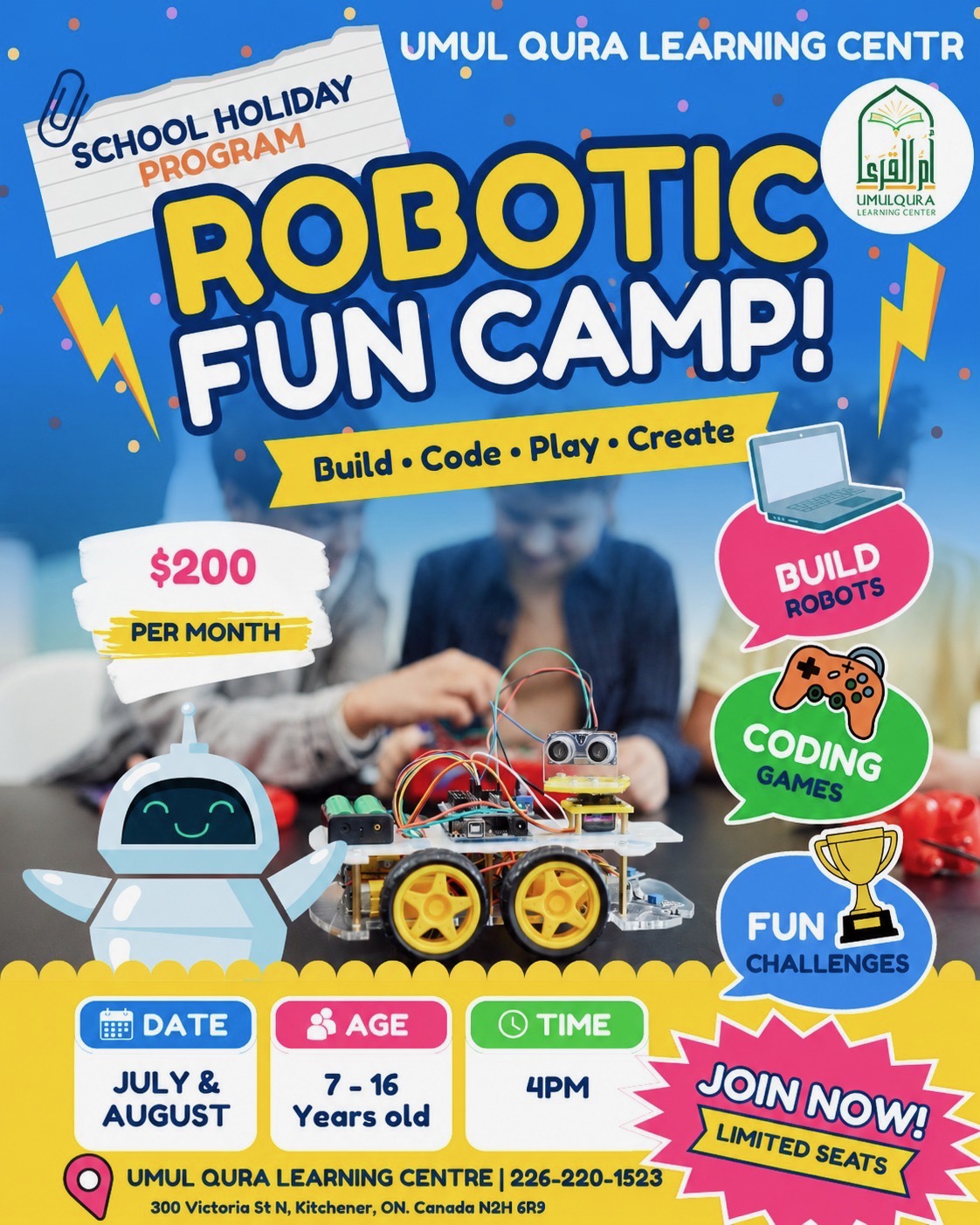 Robotics Program event poster